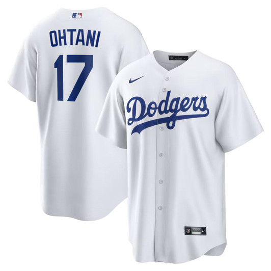 Los Angeles Dodgers MLB Shohei Ohtani Nike Home Replica Jersey – White