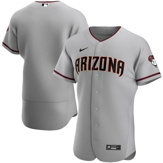 Mens Arizona Diamondbacks Nike Replica Replica Gray Road  Team Jersey