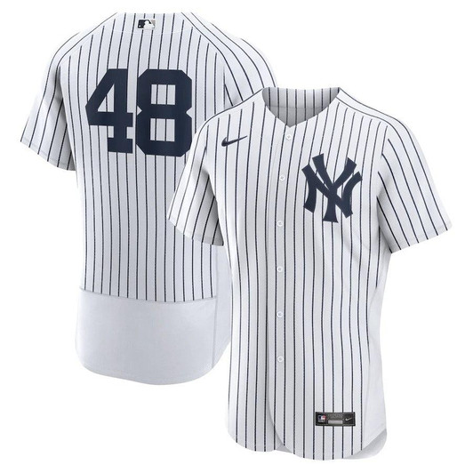 Mens New York Yankees Anthony Rizzo Nike Replica Replica White/Navy Home  Player Jersey