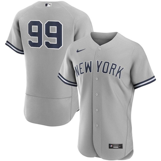 Mens New York Yankees Aaron Judge Nike Replica Replica Gray Road  Player Jersey