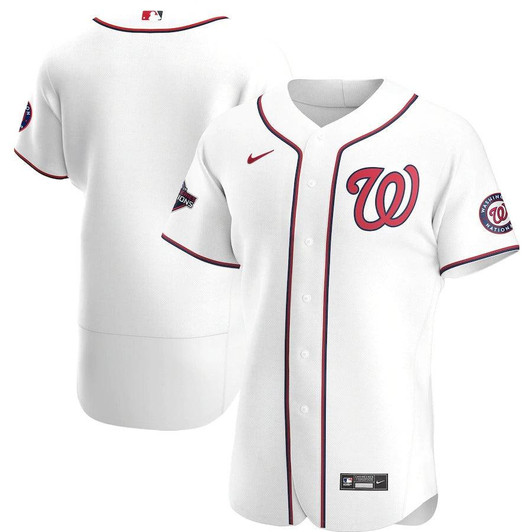 Mens Washington Nationals Nike Replica Replica White 2019 World Series Champions Home  Team Jersey