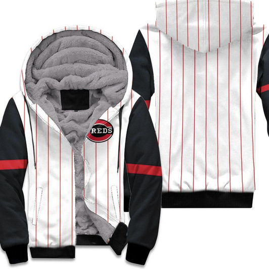 Cincinnati Reds 1999 Throwback White Red 2019 Jersey Inspired Style Fleece Hoodie - MLB