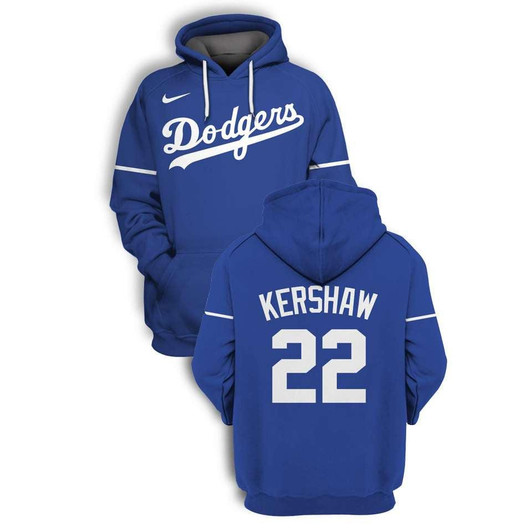 Los Angeles Dodgers Clayton Kershaw #22 Mlb Blue Jersey Style Gift For Dodgers Fans Hoodie - MLB