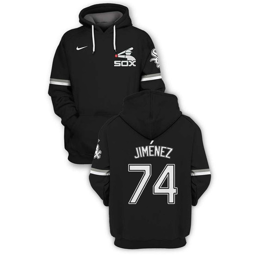 Chicago White Sox Eloy Jimenez #74 Mlb Baseball Team Black Jersey Style Gift For White Sox And Jimenez Fans Hoodie - MLB