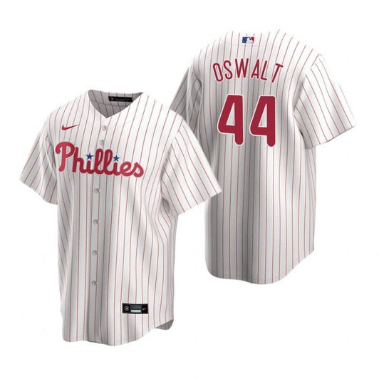 Mens Philadelphia Phillies #44 Roy Oswalt 2020 Retired Player White Jersey Gift For Phillies Fans