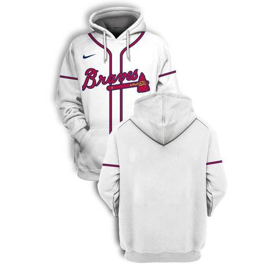 Atlanta Braves Mlb Baseball Team Logo 3D White Jersey Style Gift For Braves Fans Hoodie
