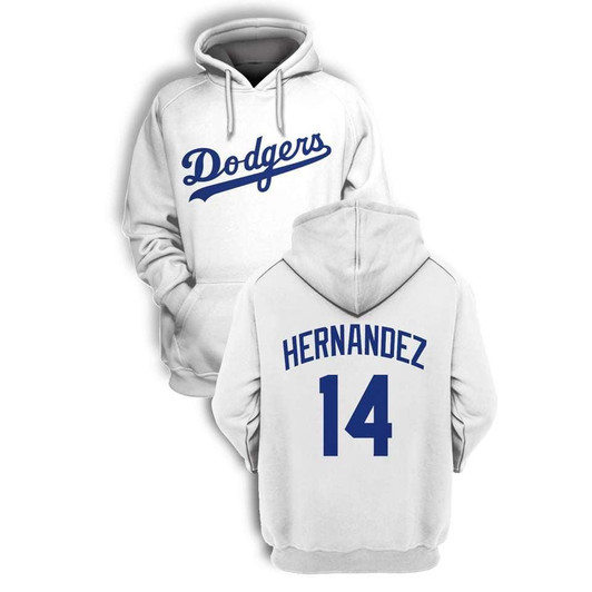 Los Angeles Dodgers Enrique Hernández #14 Mlb 3D White Jersey Style Gift For Dodgers Fans Hoodie