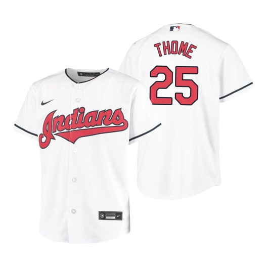 Cleveland Baseball #25 Jim Thome 2020 Alternate White Jersey Gift For Cleveland Baseball Fans