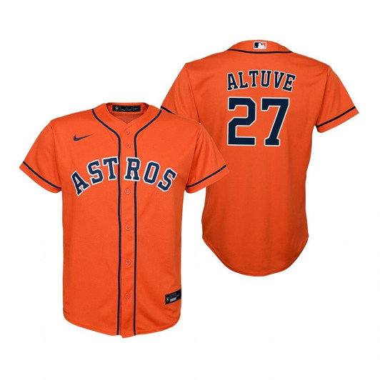 Houston Astros #27 Jose Altuve 2020 Orange Jersey Gift For Astros Fans