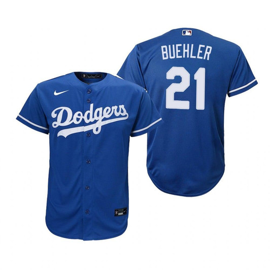 Los Angeles Dodgers #21 Walker Buehler 2020 Alternate Royal Jersey Gift For Dodgers Fans