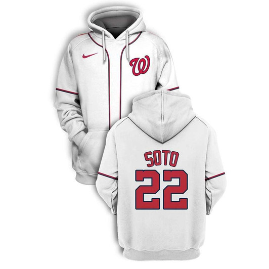 Washington Nationals Juan Soto #22 Mlb Baseball White Jersey Style Gift For Nationals And Soto Fans Hoodie