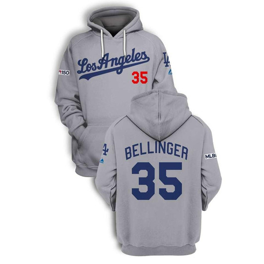 Los Angeles Dodgers Cody Bellinger #35 Mfb Team Grey Jersey Style Gift For Los Angeles Dodgers Fans Bellinger Fans Hoodie