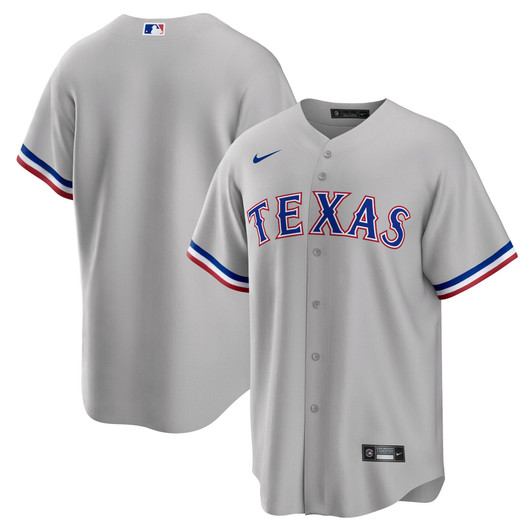 Texas Rangers Nike Replica Replica Road Replica Team Jersey - Gray