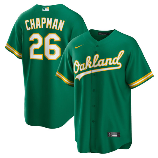 Matt Chapman Oakland Athletics Nike Replica Replica Alternate Replica Player Name Jersey - Kelly Green