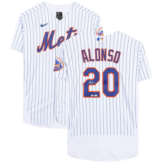 Pete Alonso New York Mets Fanatics  Autographed White Nike Replica Replica  Jersey