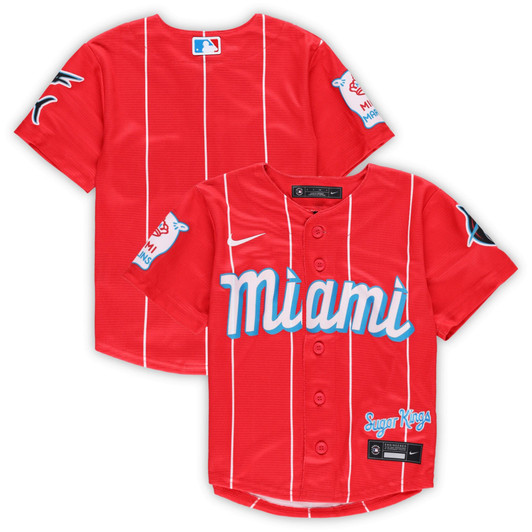 Miami Marlins Nike Replica Replica Preschool MLB City Connect Replica Team Jersey - Red