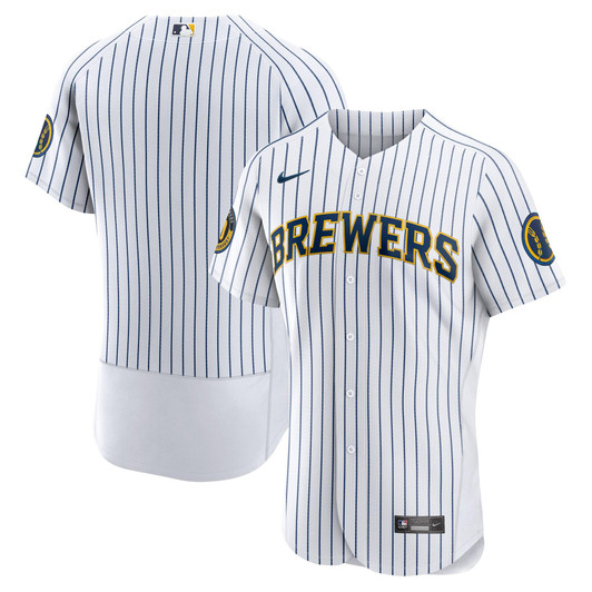 Milwaukee Brewers Nike Replica Replica Alternate  Team Jersey - White