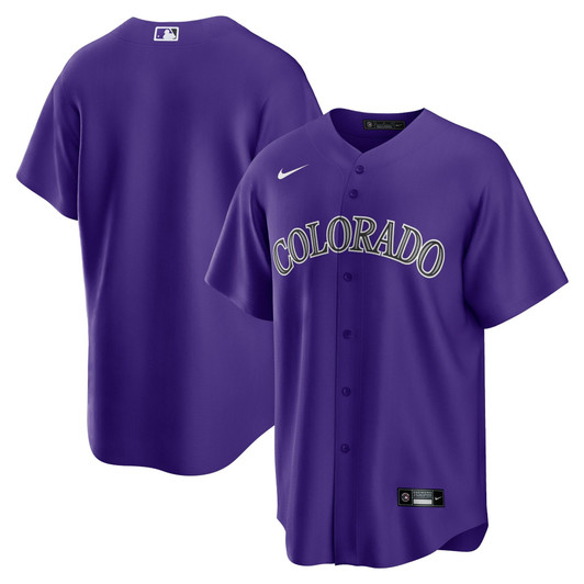 Colorado Rockies Nike Replica Replica Alternate Replica Team Jersey - Purple