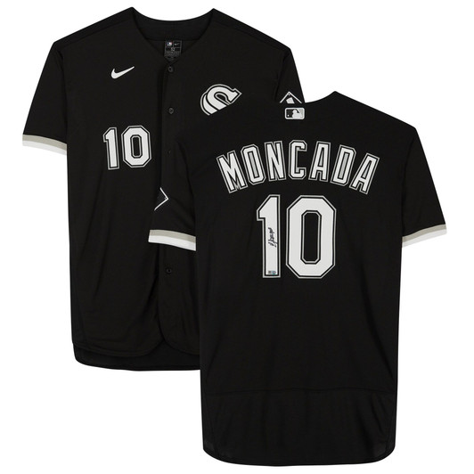 Yoan Moncada Chicago White Sox Fanatics  Autographed Black Nike  Jersey