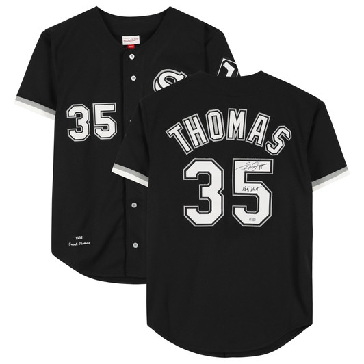 Frank Thomas Chicago White Sox Fanatics Autographed Mitchell & Ness Jersey with "Big Hurt" Inscription - Black