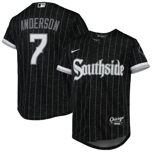 Tim Anderson Chicago White Sox Nike Replica Replica  City Connect Replica Player Jersey - Black