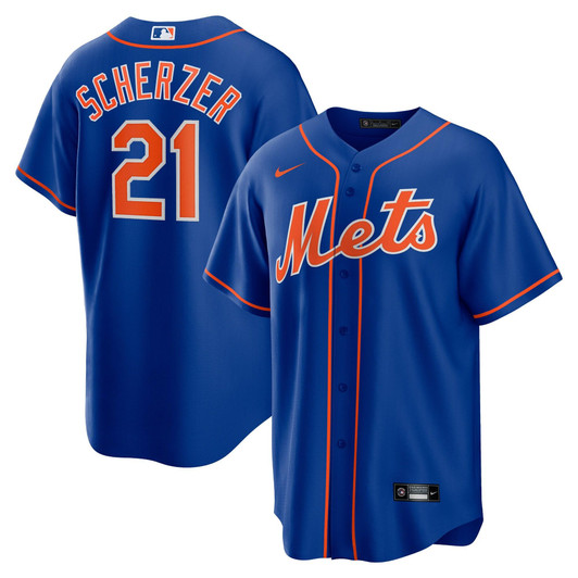 Max Scherzer New York Mets Nike Replica Replica Alternate Replica Player Jersey - Royal