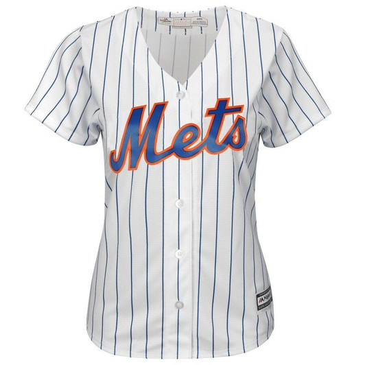 Mike Piazza New York Mets Majestic Womens Home Cool Base Player Jersey Jersey White/Royal 2021