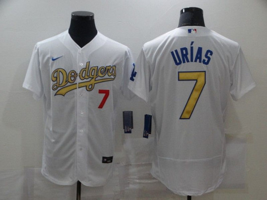 Los Angeles Dodgers Julio Urias #7 2020 Mlb White Jersey