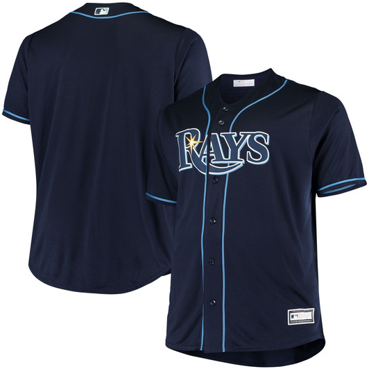 MenS Navy Tampa Bay Rays Big & Tall Replica Alternate Team Jersey
