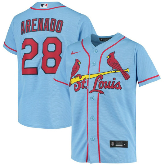 St. Louis Cardinals Nolan Arenado Light Blue Alternate Player Baseball Jersey Mlb Baseball Jersey107