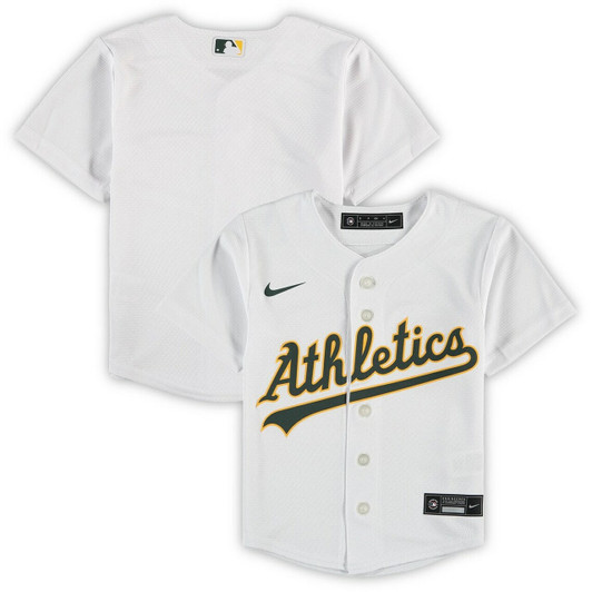 Preschool Oakland Athletics White Home Team Baseball Jersey Mlb Baseball Jersey976