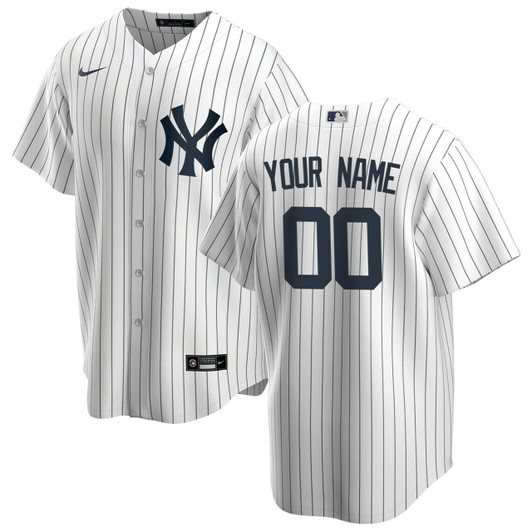 New York Yankees White Home Custom Baseball Jersey Mlb Baseball Jersey174