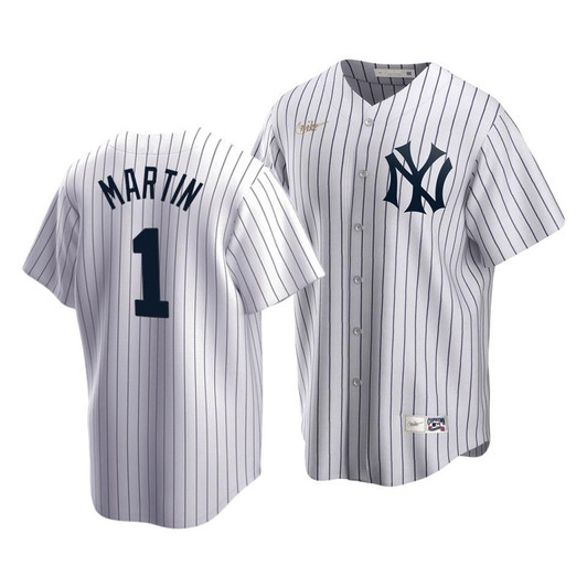 MenS New York Yankees Billy Martin #1 Cooperstown Collection White Home Jersey