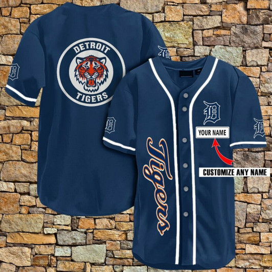 [Custom name] Detroit Tigers All Over Print Baseball Jersey for Fans