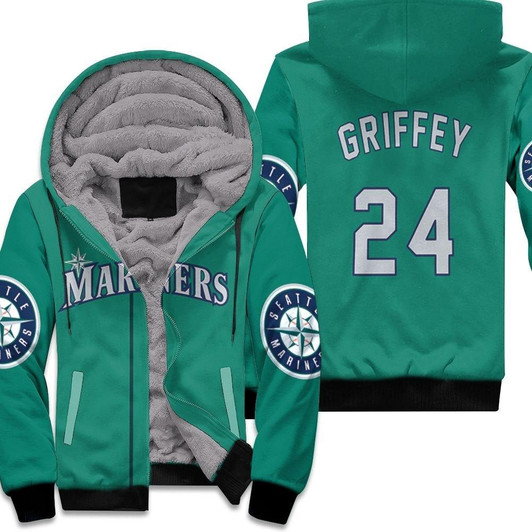 Ken Griffey Jr Seattle Mariners Northwest Green 2019 Jersey Inspired Fleece Hoodie