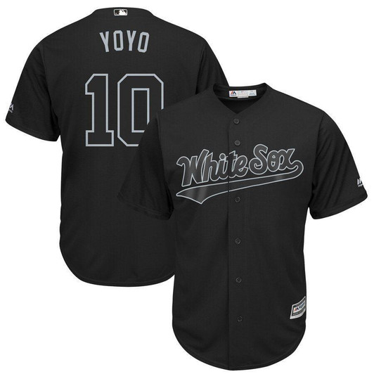 Yoan Moncada YoYo Chicago White Sox Majestic 2019 Players Weekend Player Jersey Black 2019