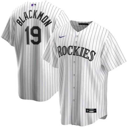Charlie Blackmon Colorado Rockies Nike Replica Replica Home 2020 Replica Player Jersey – White