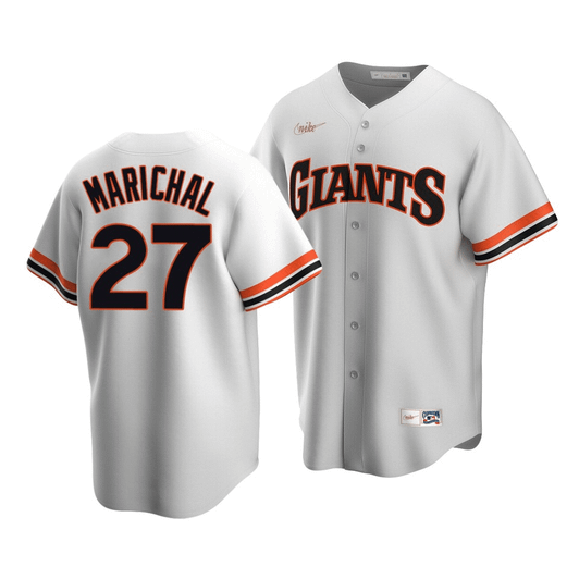 Men'S San Francisco Giants Juan Marichal #27 Cooperstown Collection White Home Jersey