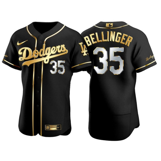 Cody Bellinger Los Angeles Dodgers 2021 Gold Program #35 Jersey Black Golden 