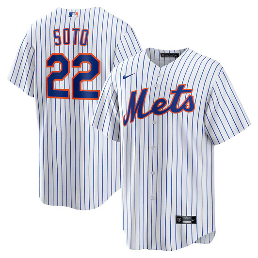 New York Mets MLB Juan Soto Nike Home Replica Player Jersey – White