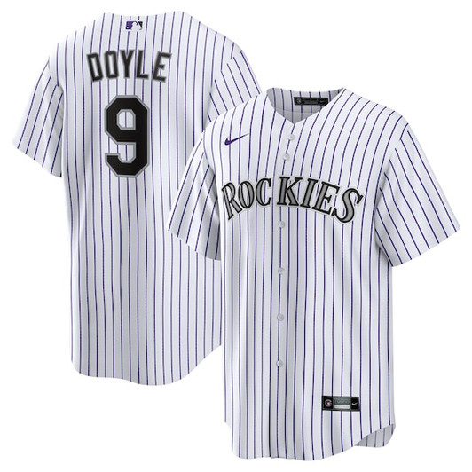 Youth Colorado Rockies Brenton Doyle Nike White Home Replica Jersey