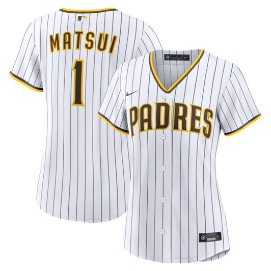 Women's San Diego Padres Yuki Matsui Nike White Home Replica Jersey