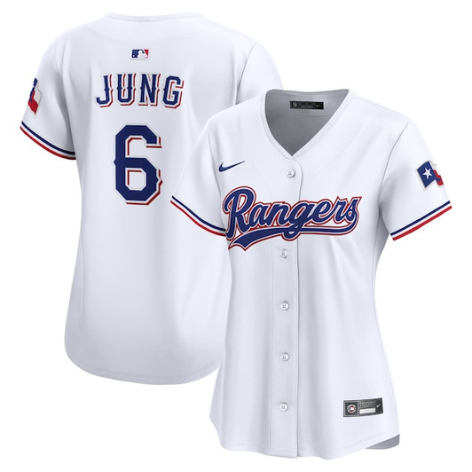 Women's Texas Rangers Josh Jung Nike White Home Limited Player Jersey