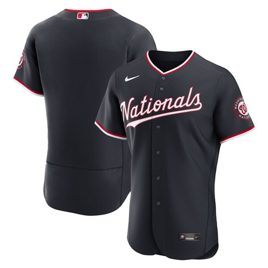 Men's Washington Nationals  Nike Navy Alternate  Jersey