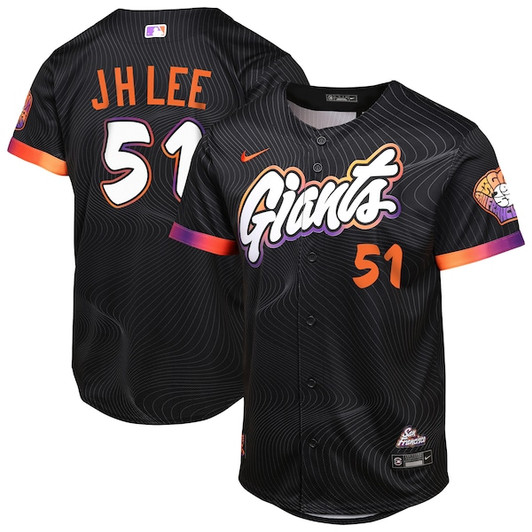 Youth San Francisco Giants Jung Hoo Lee Nike Anthracite 2025 City Connect Limited Player Jersey