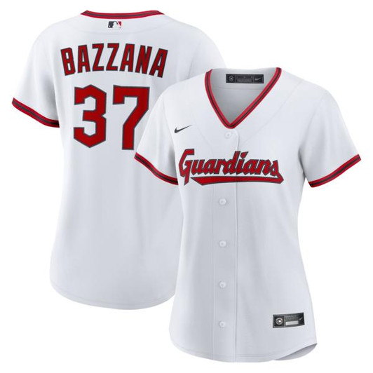 Women's Cleveland Guardians Travis Bazzana Nike White Home Replica Jersey