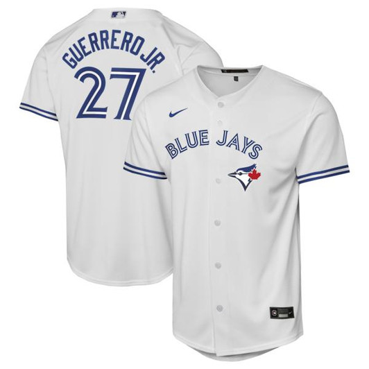 Youth Toronto Blue Jays Vladimir Guerrero Jr. Nike White Home Baseline Jersey