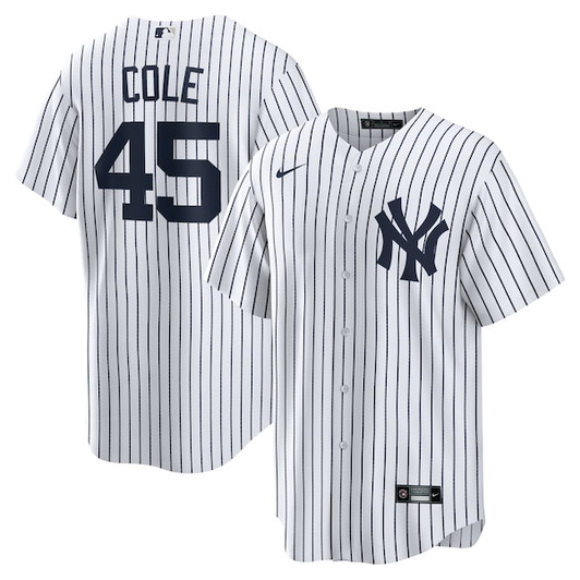 Men's New York Yankees Gerrit Cole Nike White Home Replica Player Name Jersey