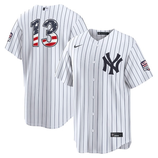 Men's New York Yankees Jazz Chisholm Jr. Nike White USA 250 Fourth of July Home Stadium Jersey