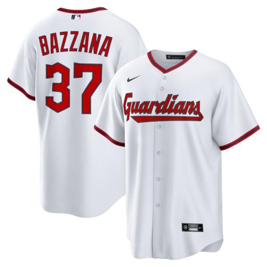 Men's Cleveland Guardians Travis Bazzana Nike White Home Replica Jersey